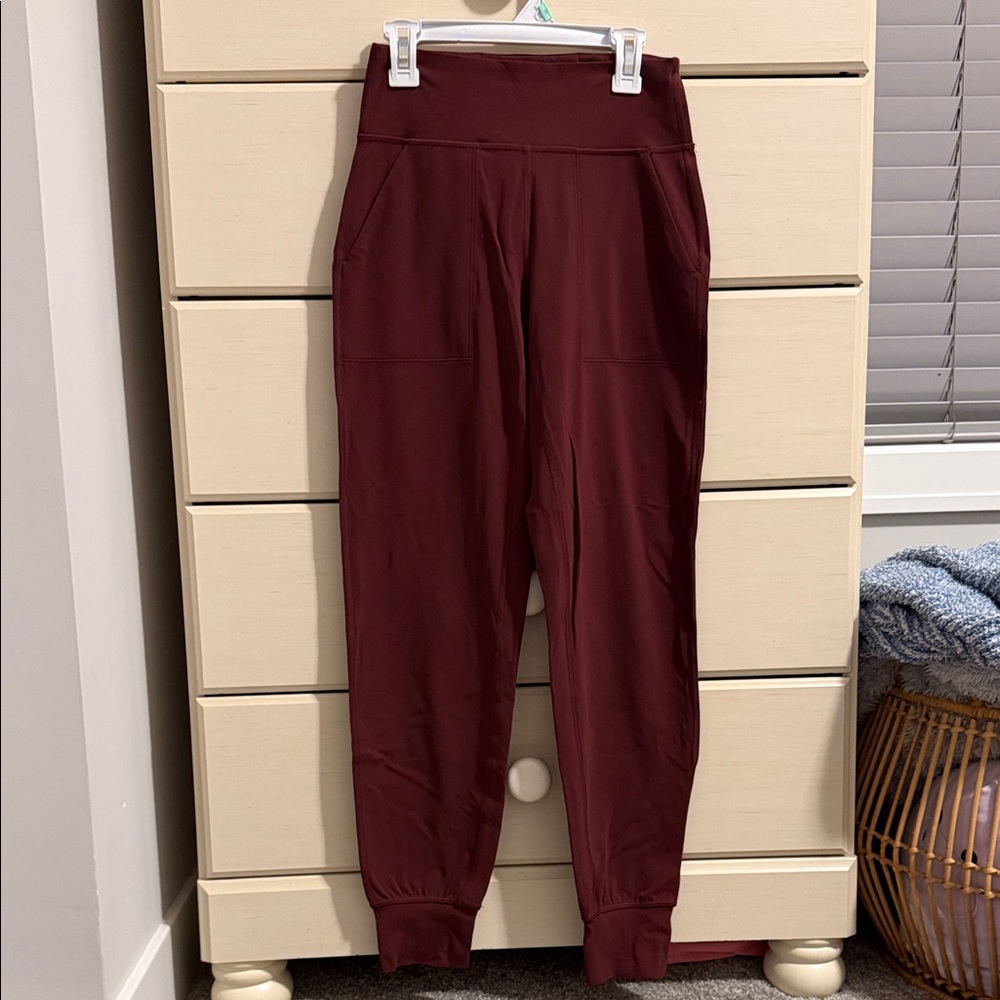 Burgundy align joggers